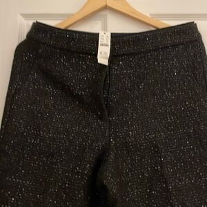 J.Crew Kate Black Sequined Pants Size 10 NWT